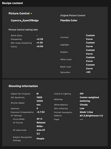 Nikon magazine - NIC recipes